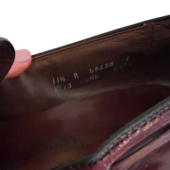 Allen Edmonds Grayson Shell Cordovan Leather Loafers size 11.5 A Mens 45628 - Picture 10 of 14